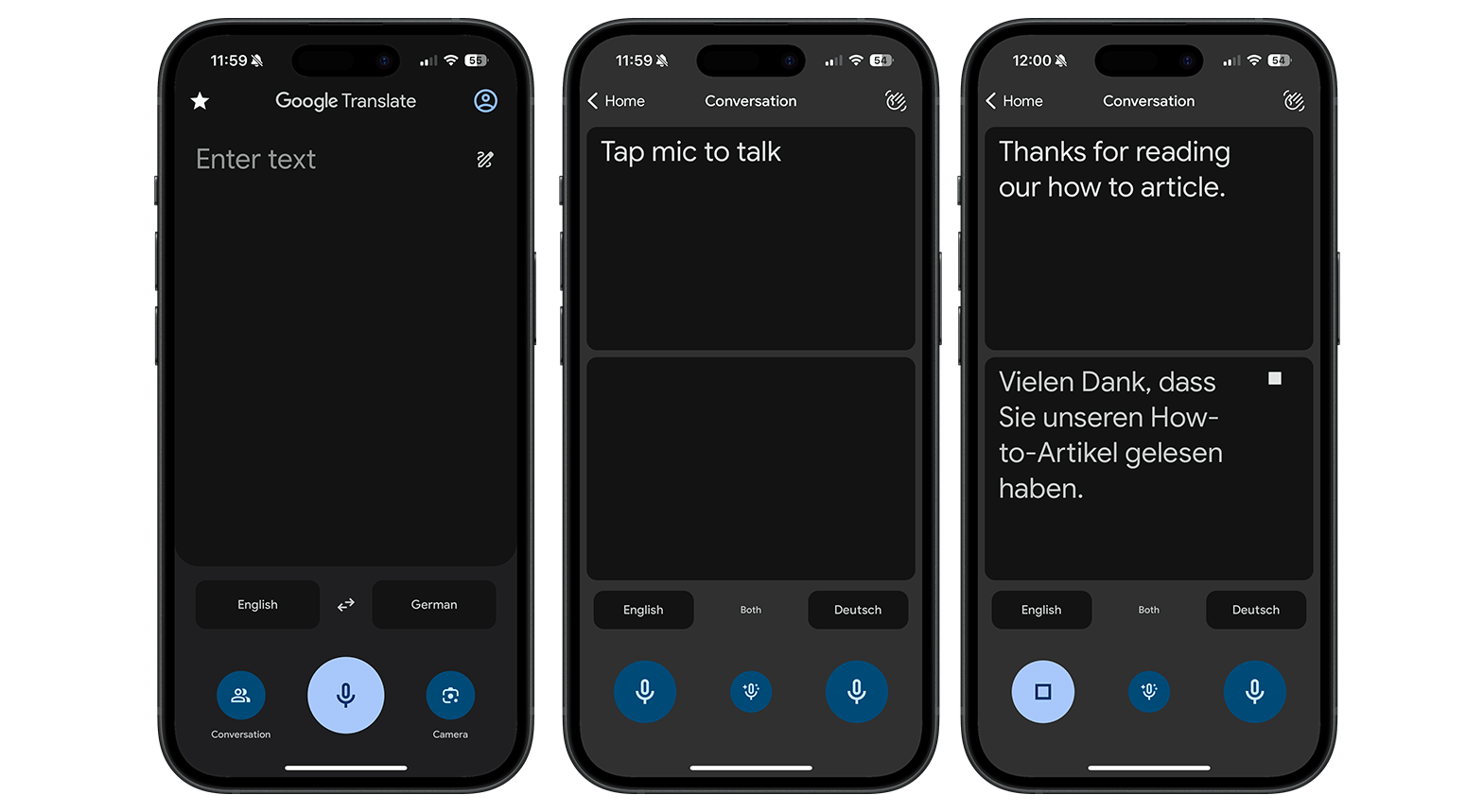 Google Translate Screenshot