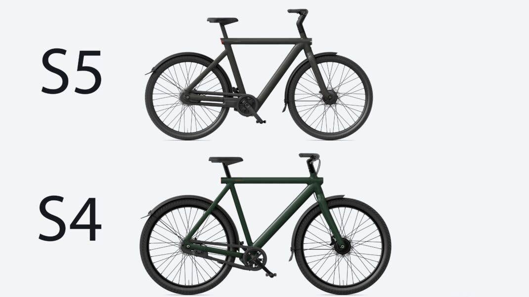 VanMoof S5 und S4 Vergleich
