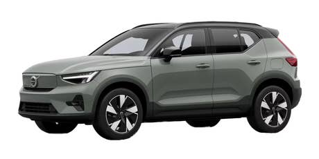 Volvo_XC40 Recharge Twin Motor_seitlich vorn_grün