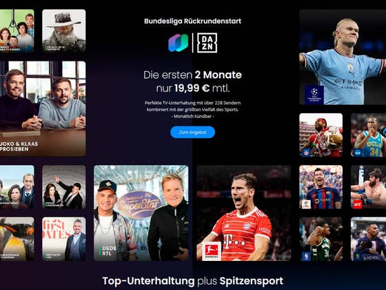 Perfekt zum Start der Bundesliga: Waipu + DAZN zum Vorzugspreis!