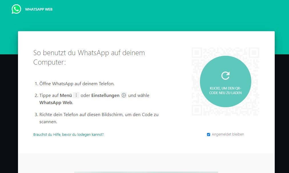 WhatsApp-Web-Probleme