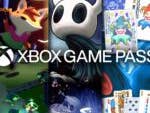 Eine Collage von Spielcharakteren und Szenen, die Xbox Game Pass bewerben.
