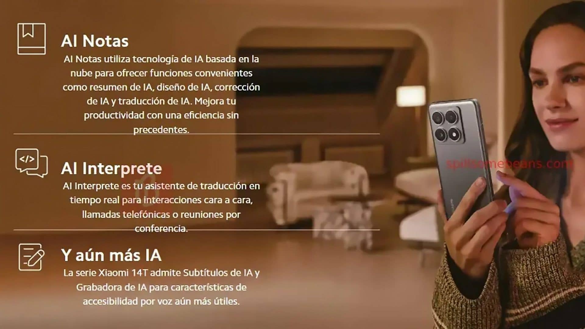 Info-Bild kündigt verschiedene Google-KI-Features fürs Xiaomi 14T an