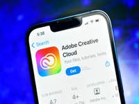 Adobe Creative Cloud App auf einem Smartphone