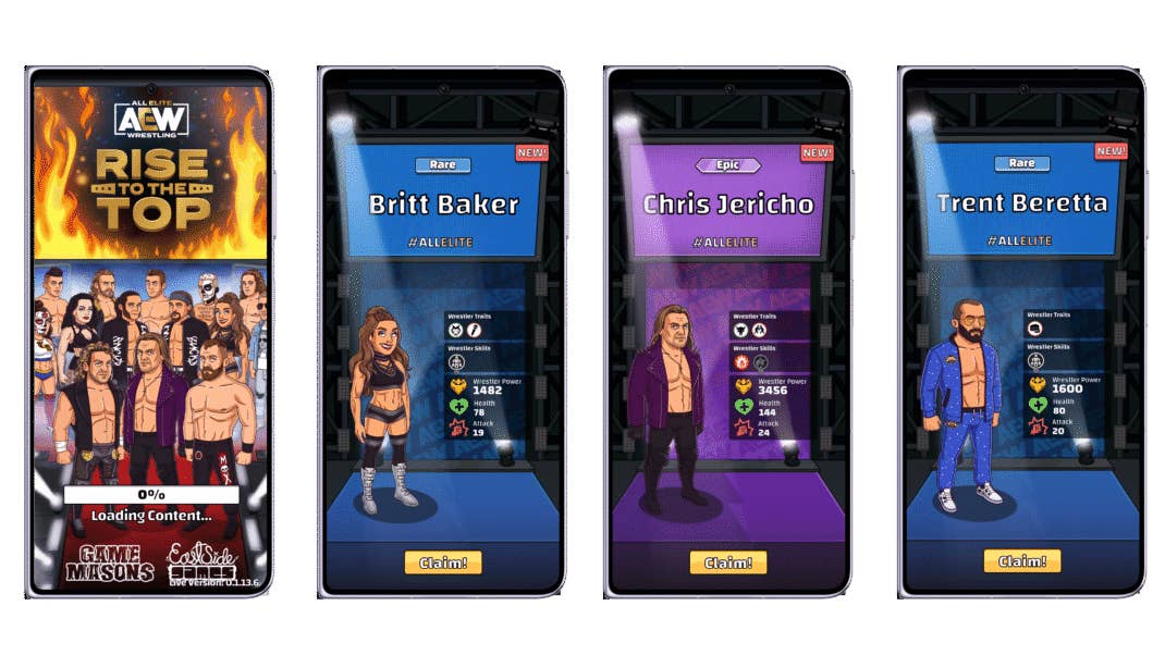Screenshot der App AEW:Rise to the Top