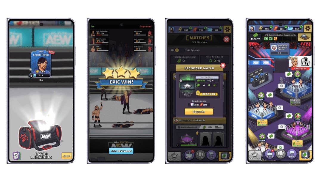 Screenshot der App AEW:Rise to the Top