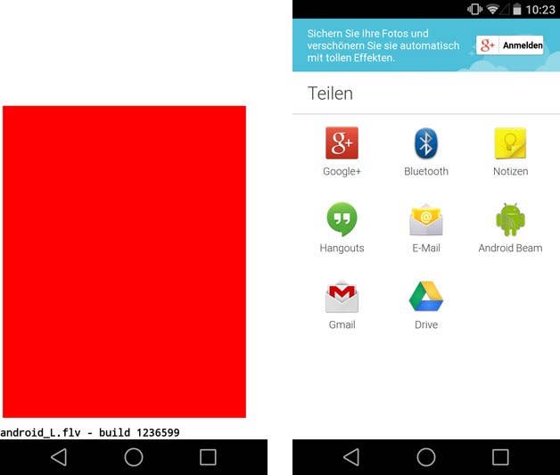 android l easter egg teilen
