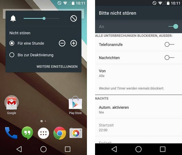 android l nicht stoeren