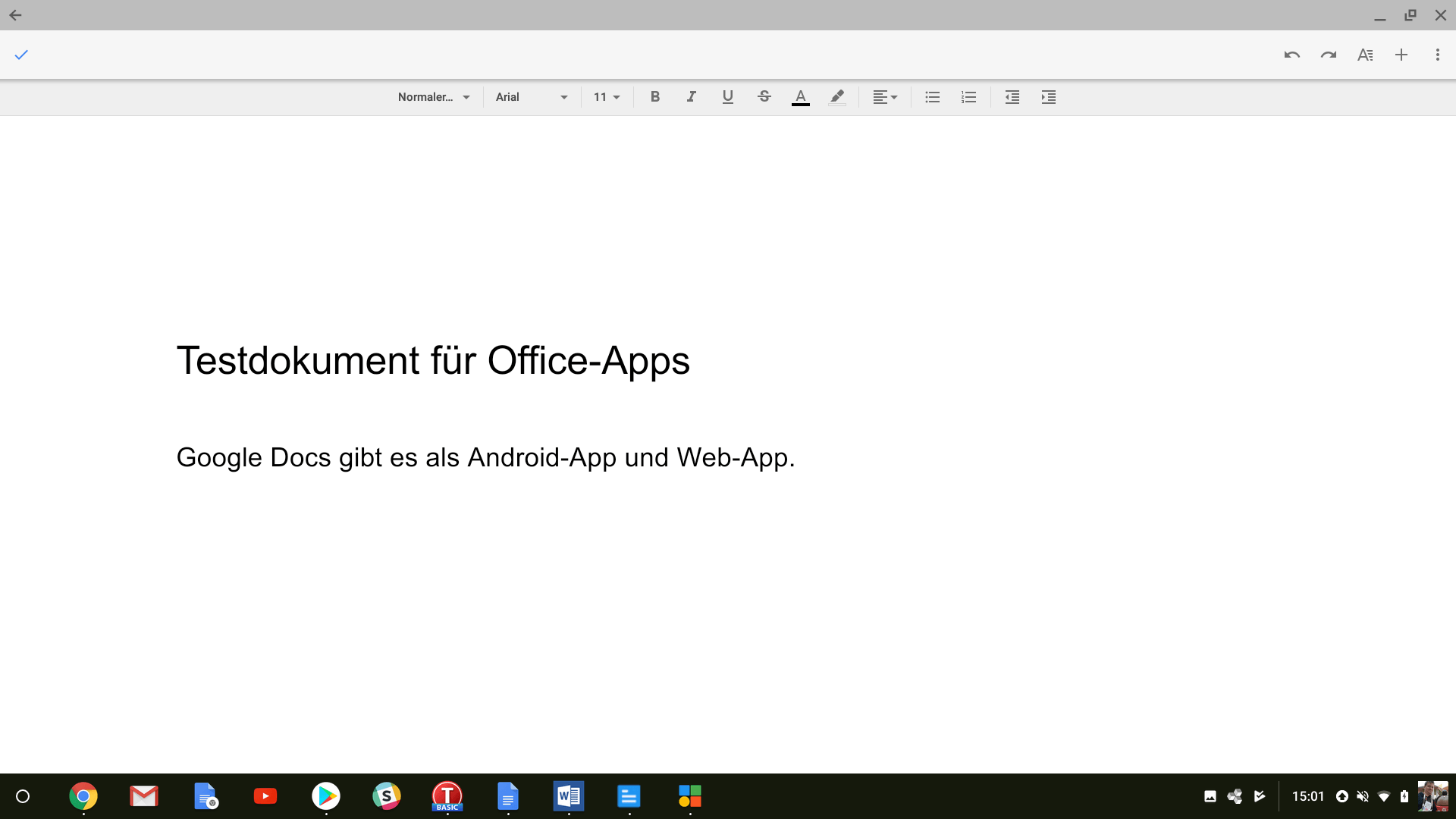android office google docs