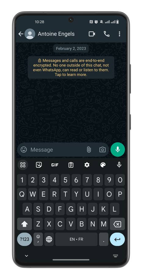 Screenshot, wie man Android-Verknüpfungen anlegt