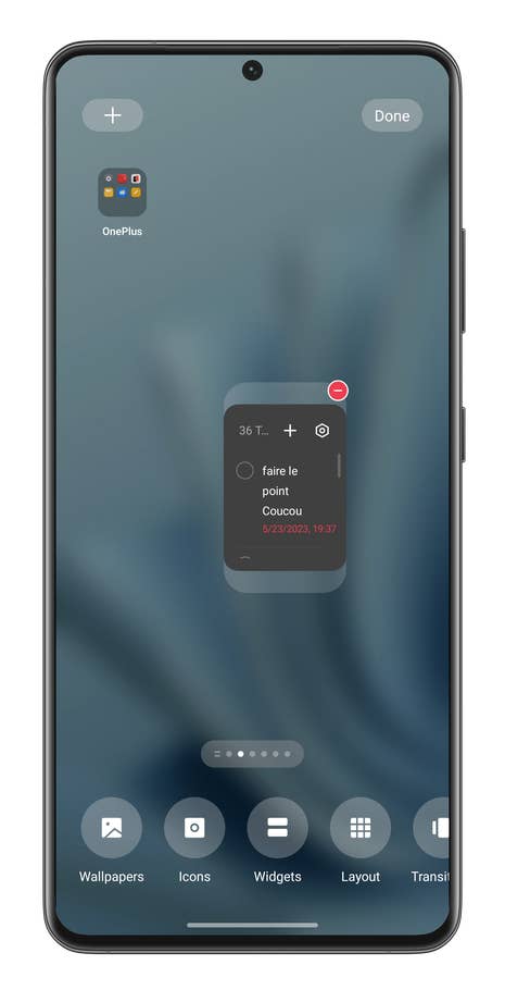 Screenshot, wie man Android-Verknüpfungen anlegt