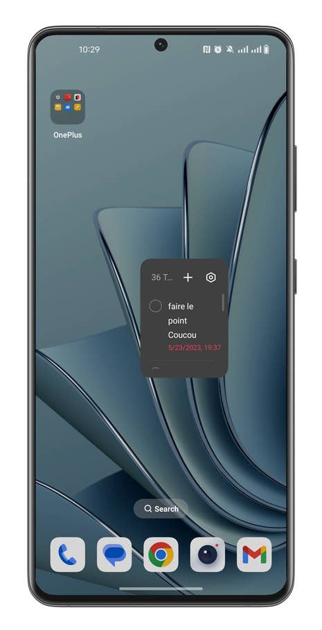 Screenshot, wie man Android-Verknüpfungen anlegt