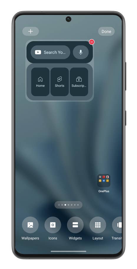 Screenshot, wie man Android-Verknüpfungen anlegt