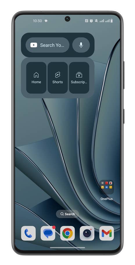 Screenshot, wie man Android-Verknüpfungen anlegt