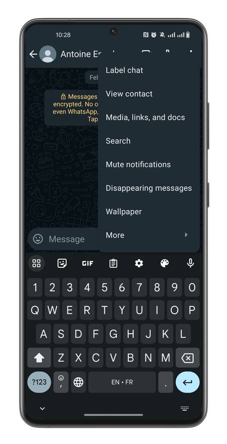 Screenshot, wie man Android-Verknüpfungen anlegt