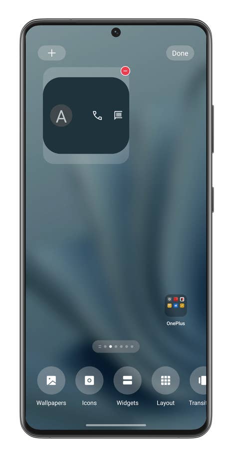 Screenshot, wie man Android-Verknüpfungen anlegt