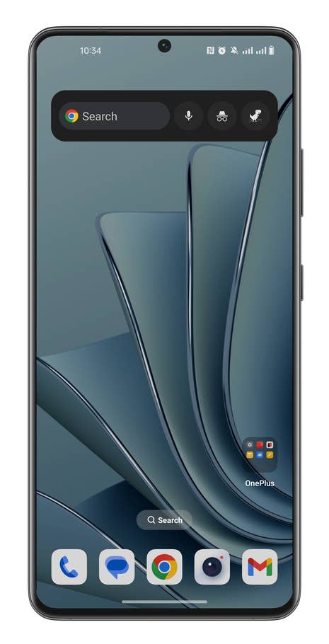 Screenshot, wie man Android-Verknüpfungen anlegt