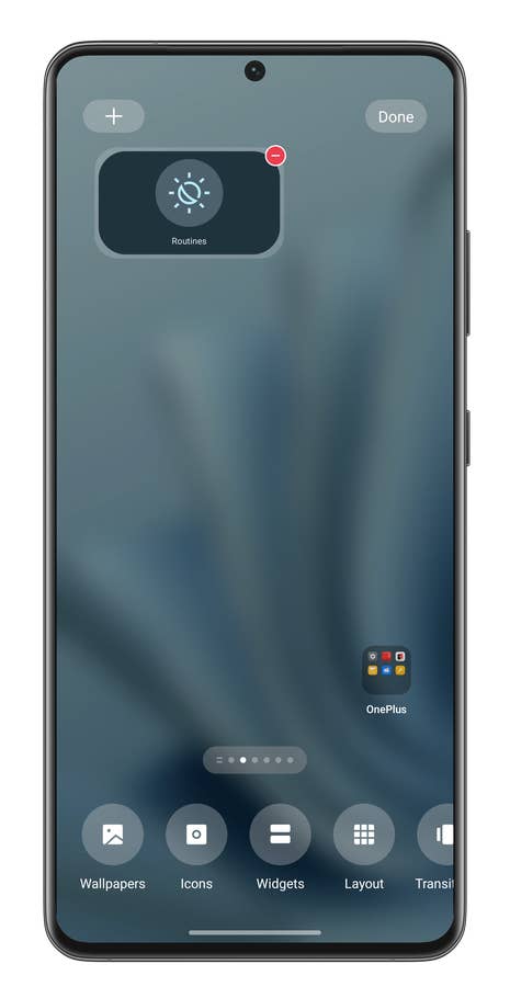 Screenshot, wie man Android-Verknüpfungen anlegt