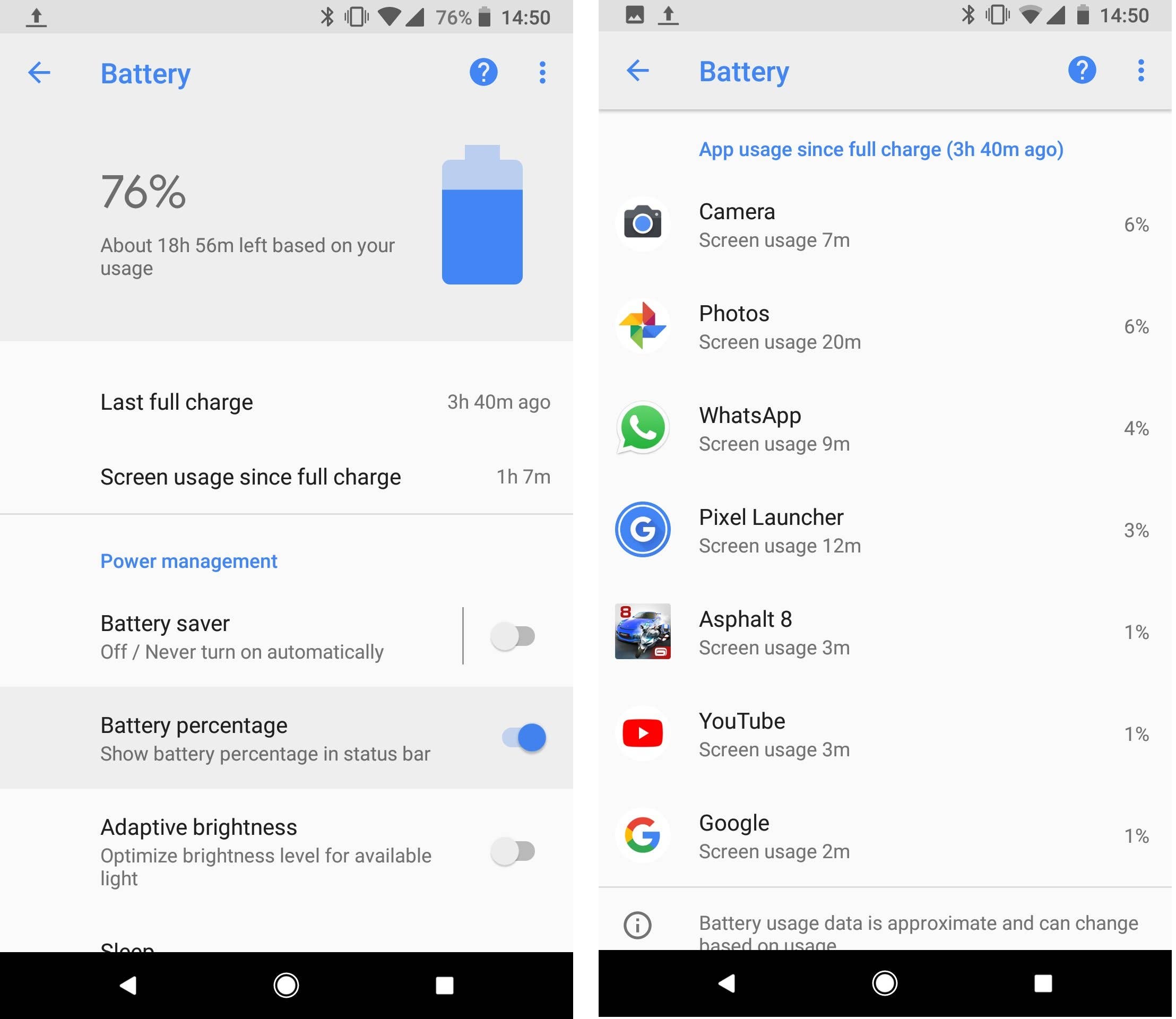 androidpit battery pixel 2