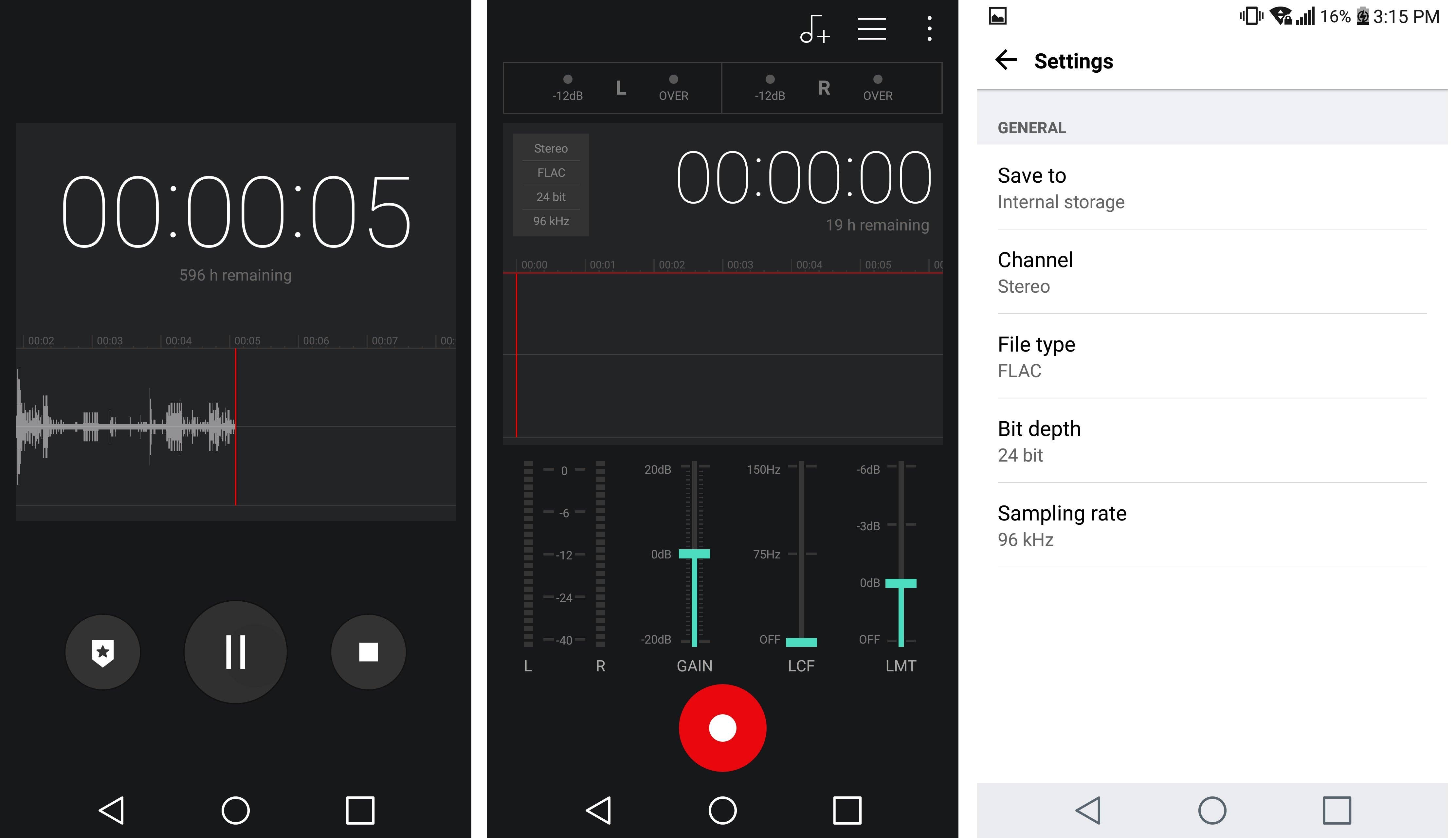 androidpit lg v20 record audio