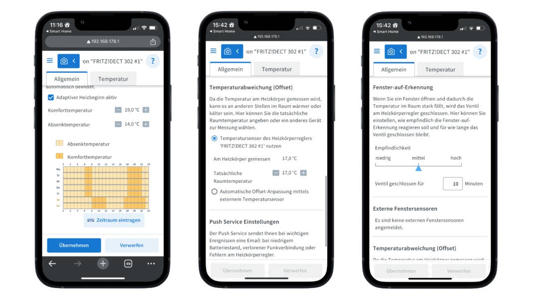 AVM Fritz! DECT 302 Statistiken App Screenshot AVM Fritz! DECT 302 Statistiken App Screenshot
