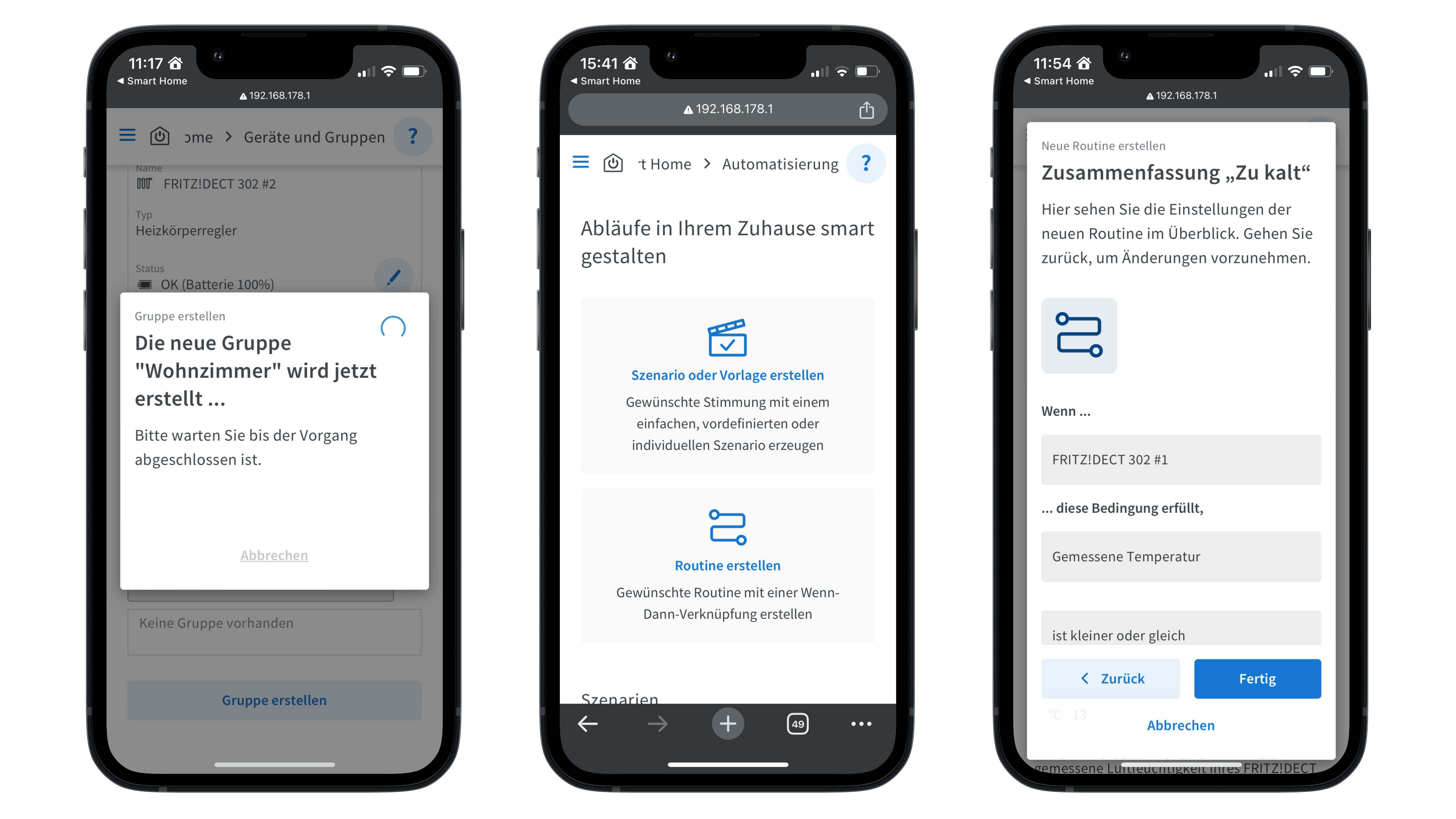 AVM Fritz! DECT 302 Web Browser