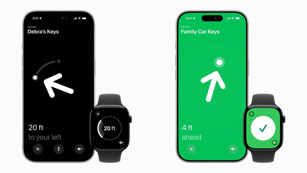 Apples „Genaue Suche“ ist im AirTag 2 auf iPhone und Apple Watch verfügbar