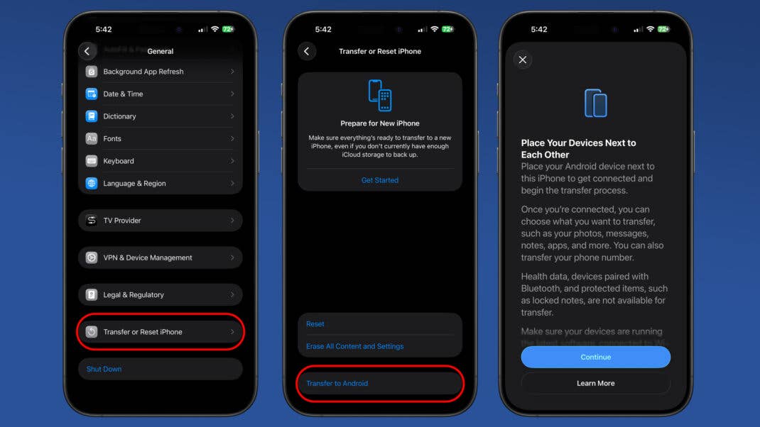 Apple iOS 26.3 Beta adds a new transfer tool for iPhone to Android