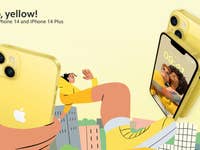 Apple iPhone 14 in Gelb