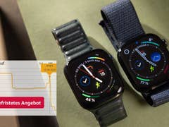 Apple Watch Series 10 mit eingeblendetem Preisverlauf