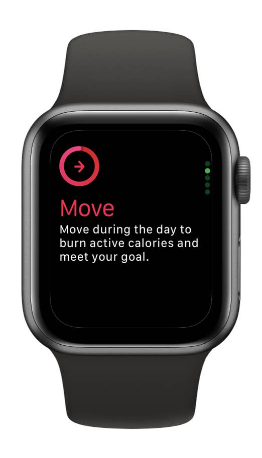 Apple Watch SE 3 zeigt das 'Bewege' Ziel zum Verbrennen aktiver Kalorien.