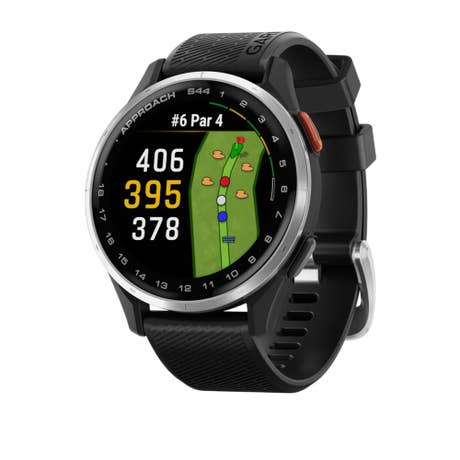 Garmin Approach S44 von rechts vorne im Golf-Modus