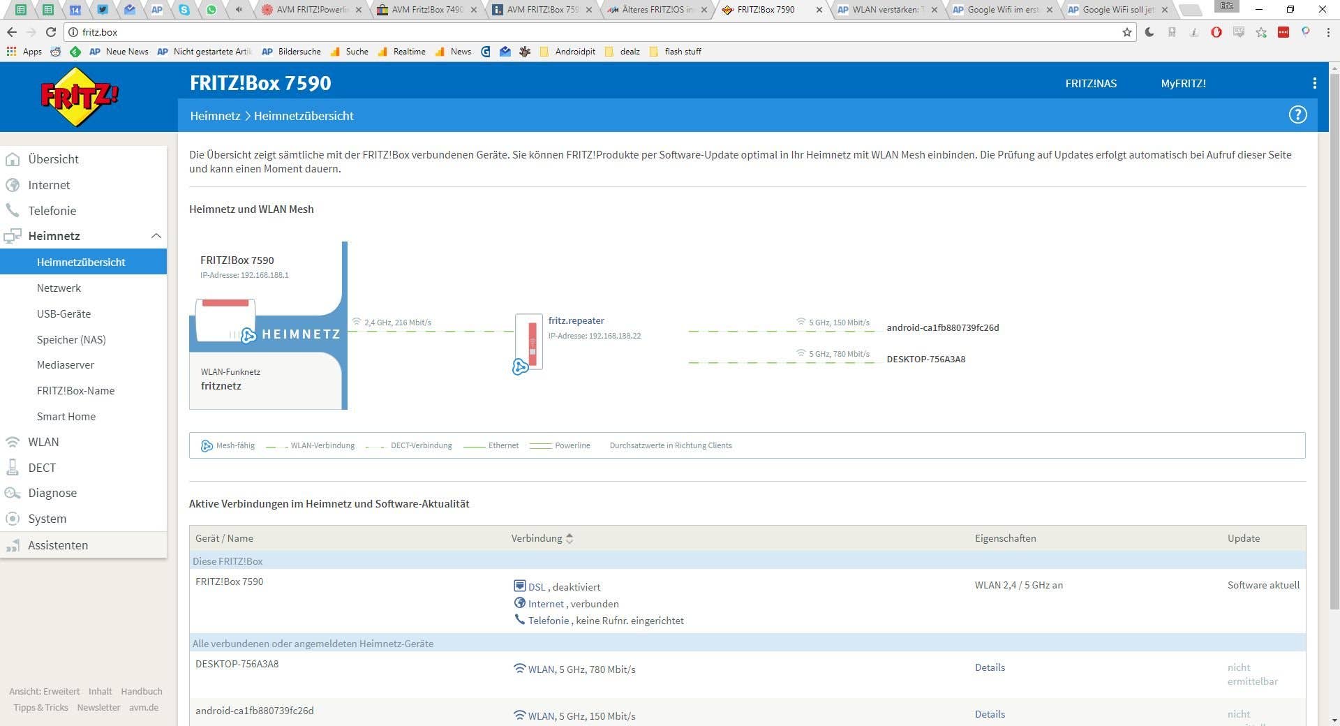 avm fritz heimnetz de