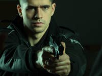 Mann, Pistole, Waffe