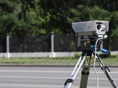 Radargerät auf einer Straße