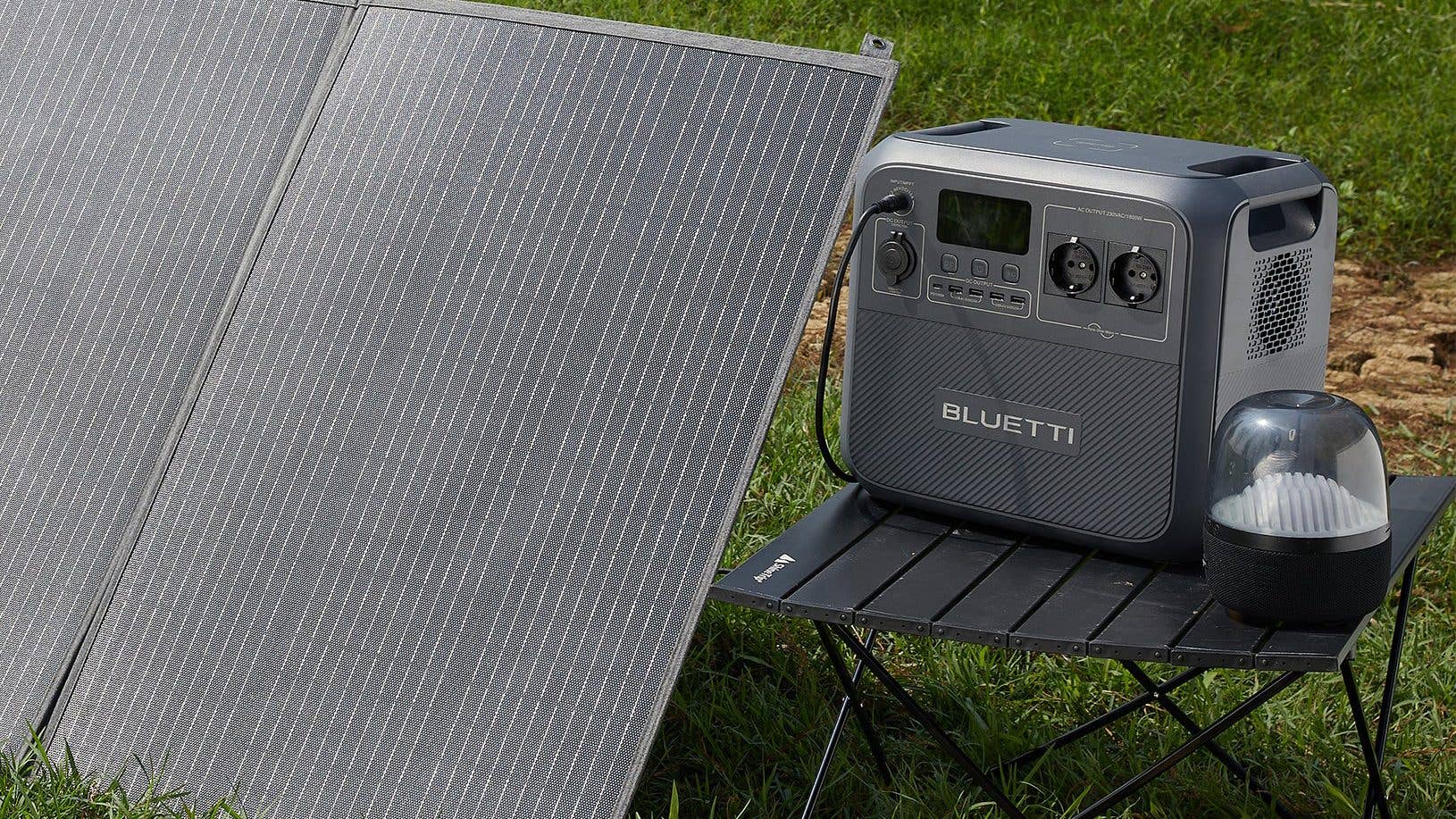 Bluetti AC180 mit Solarpanel