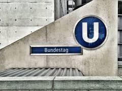 Der U-Bahnhof Bundestag in Berlin