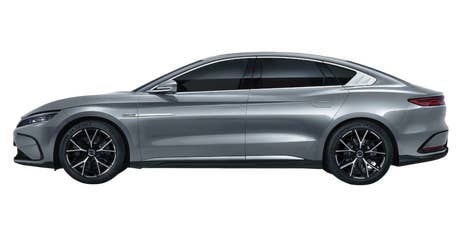 BYD HAN in grau von der Seite