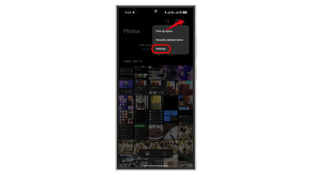Öffnen Sie die Galerie und tippen Sie dann auf das Drei-Punkte-Menü, um die Einstellungen zu öffnen. Xiaomi HyperOS 3 Pro HDR Funktion