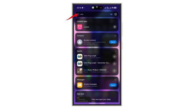 Die Homescreen-Suchfunktion kann nun erweiterte Ergebnisse anzeigen. Xiaomi HyperOS 3 Startbildschirm-Suchfunktion