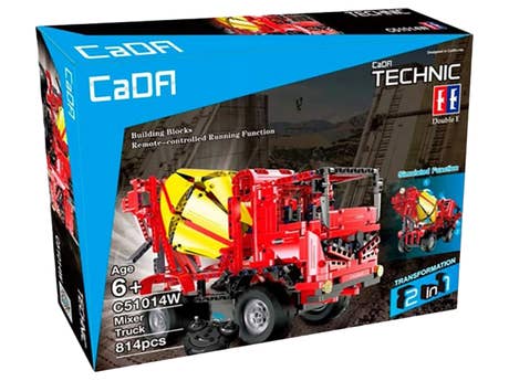 Klemmbaustein CaDA Betonmischer LKW 2in1 (C51014W) Foto: Klemmbaustein CaDA Betonmischer LKW 2in1 (C51014W)