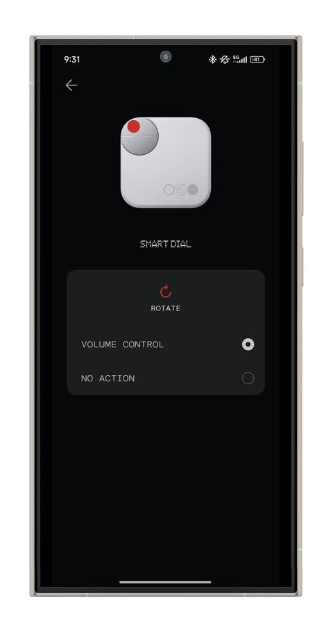 Screenshot der Nothing-X-App