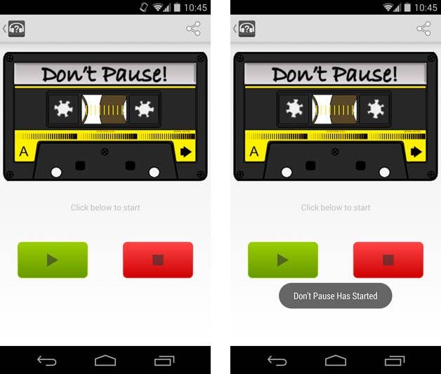 dont pause screenshot