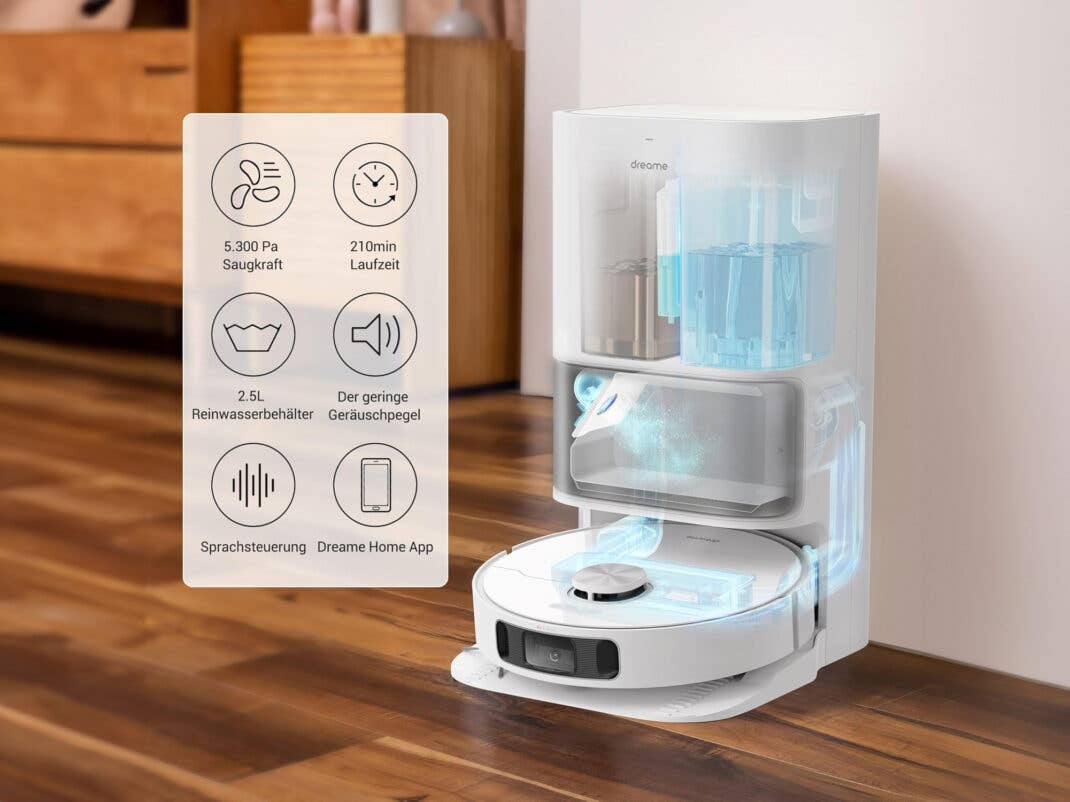 Funktionen der Absaugstation des Dreame L10s Ultra