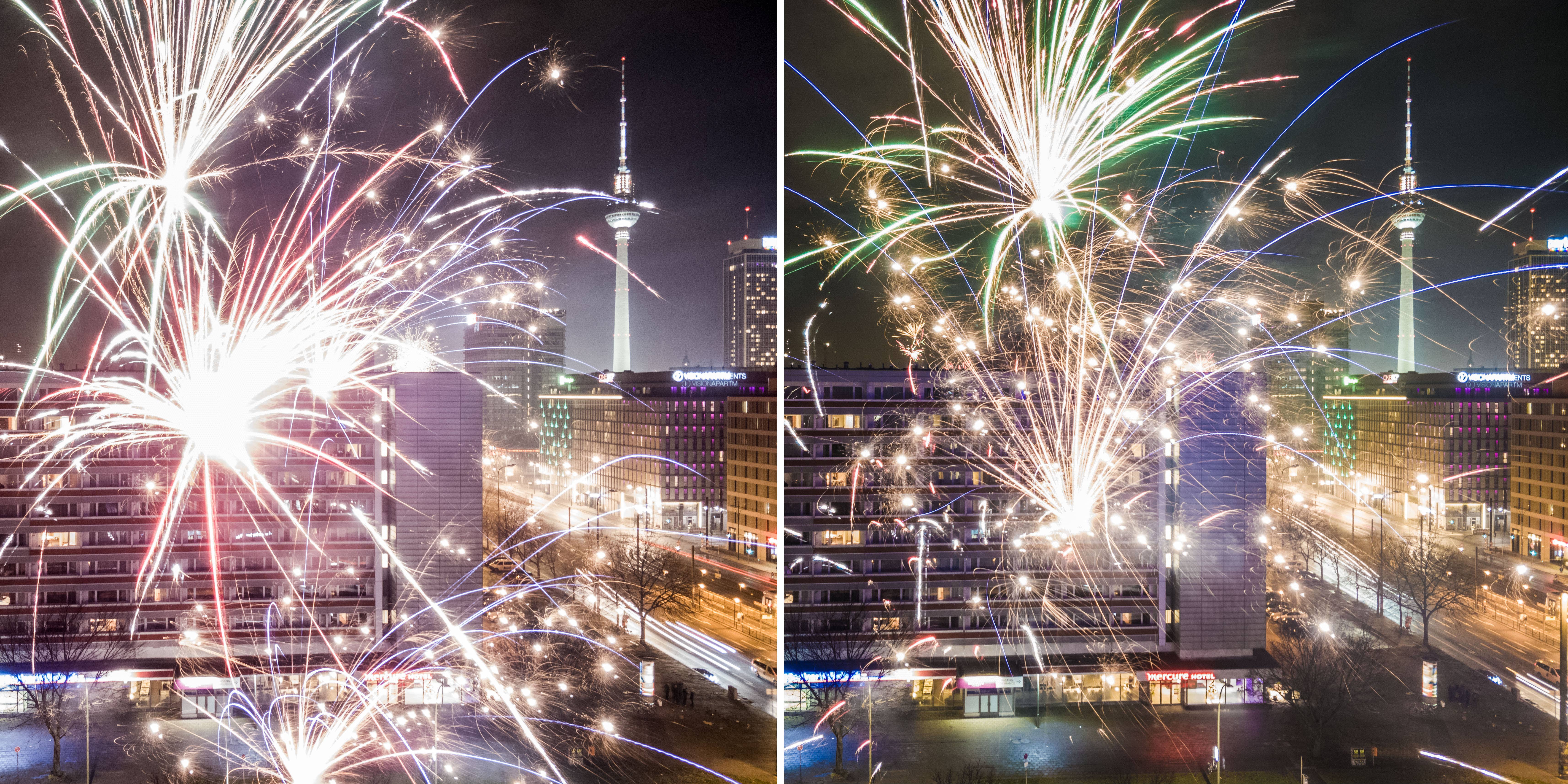Feuerwerk-Fotos mit dem Smartphone