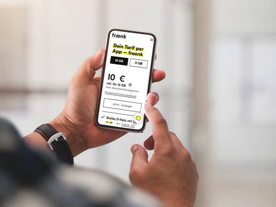 Bis zu 70 GB im Telekom-Netz nur 10 € – fraenk im Tarif-Check!