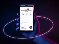 Eine Hand hält ein Smartphone, das ein Black Week Telekom-Angebot von Freenet mit 35 GB für 9,99 € zeigt.