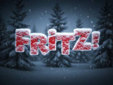 Verschneites Logo von Fritz!