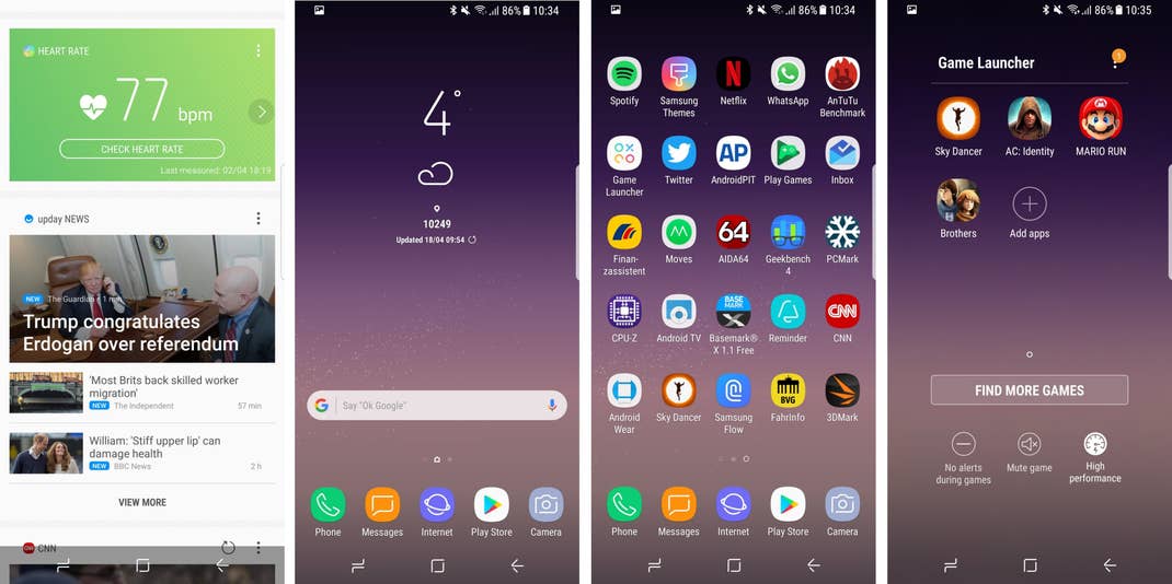 galaxy s8 review UI
