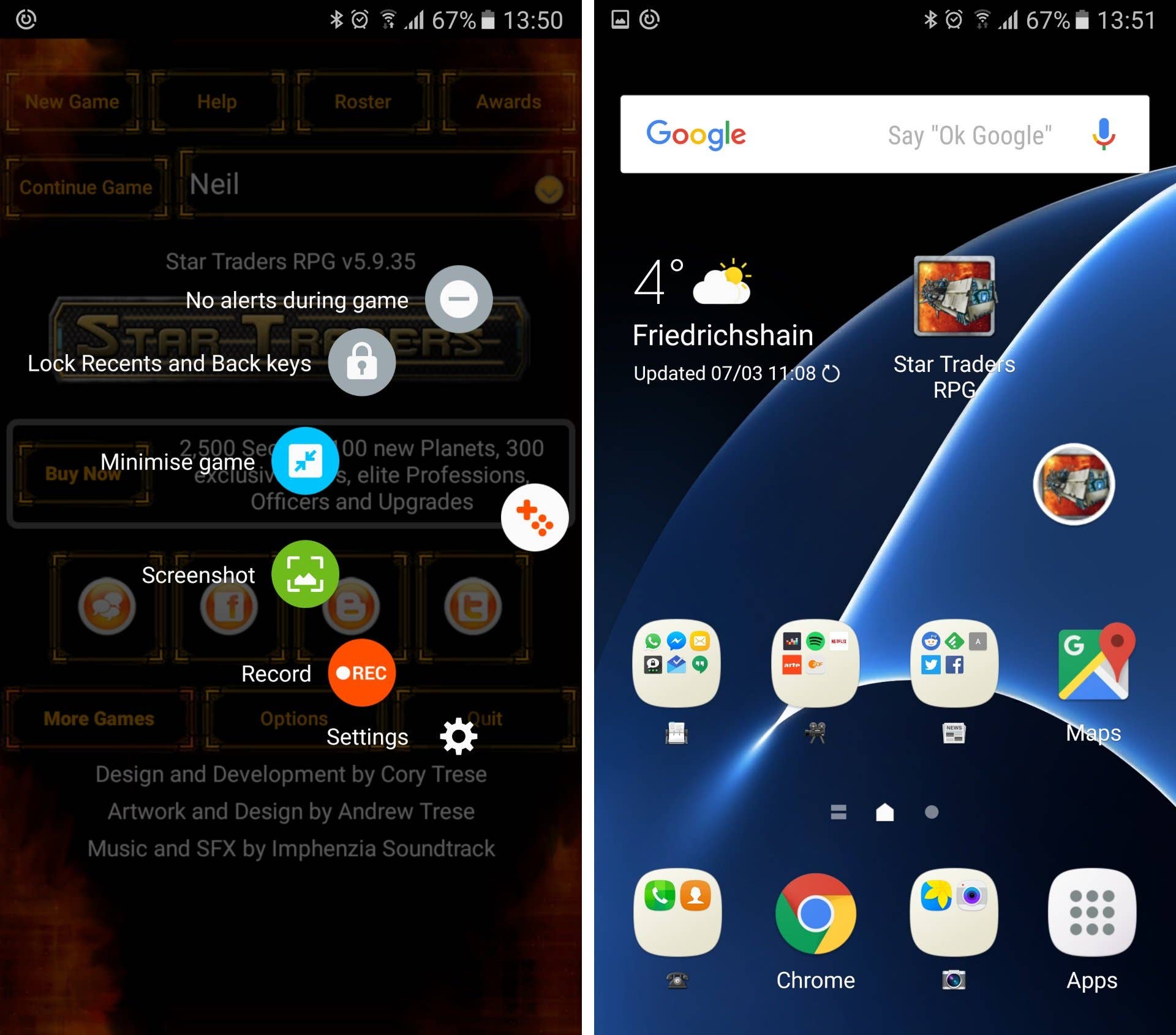 galaxy s7 game launcher